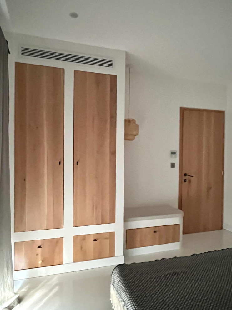 CHAMBRE D'AMIS dressing et banc sur-mesure
