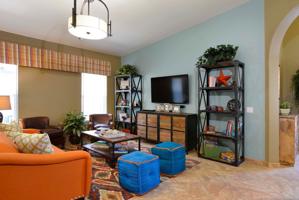 This is an example of an industrial kids' room in Orange County.