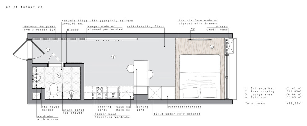 A Little Design | Tiny Apartment in Taichung City 22m2