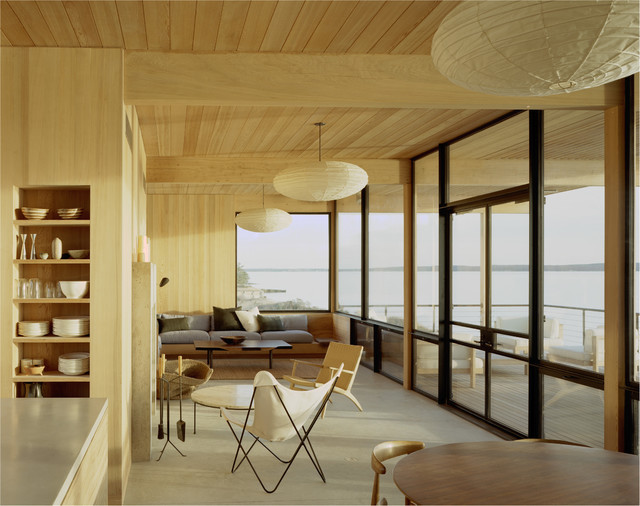 Shelter Island modern-living-room