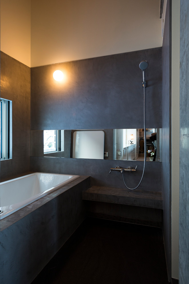 札幌にあるコンテンポラリースタイルのおしゃれな浴室の写真