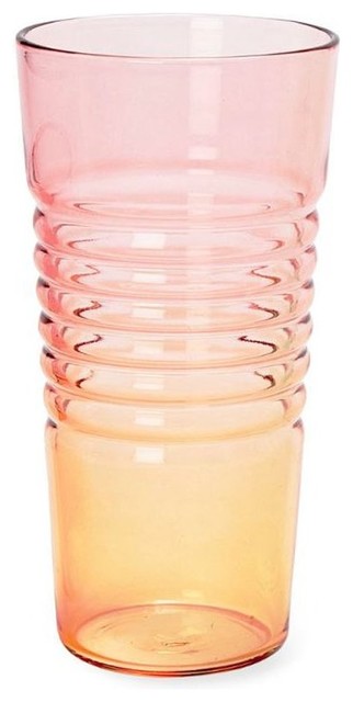 Ombre Tall Glass in Orange/Pink