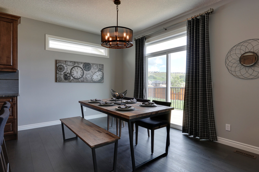 Inspiration for a transitional dining room remodel in Calgary
