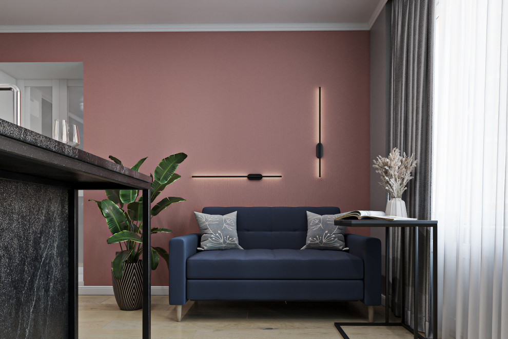 Дизайн проект однокомнатной в Мурино