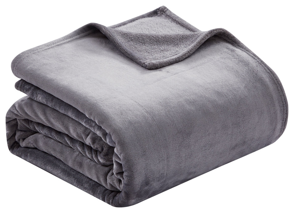 Thesis Plush Solid Blanket, Twin Transitional Blankets by