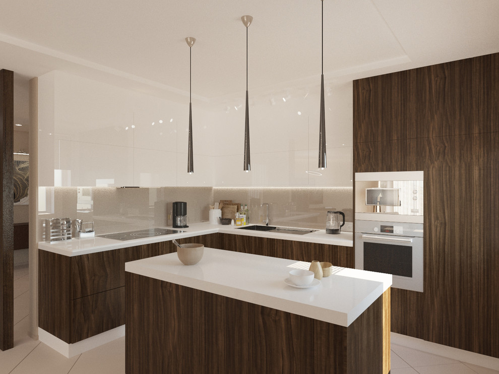 Гостиная с камином