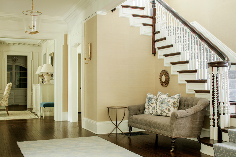 Hallway - transitional hallway idea in New York