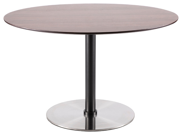 Lumisource Dillon Dining Table Walnut And Stainless Steel Contemporary Tables By Gwg Houzz Lumisource Dillon Dining Table Walnut, Dillon Dining Table
