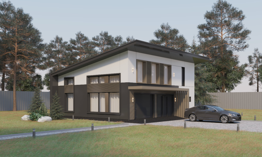 Проект жилого дома с гаражом №7