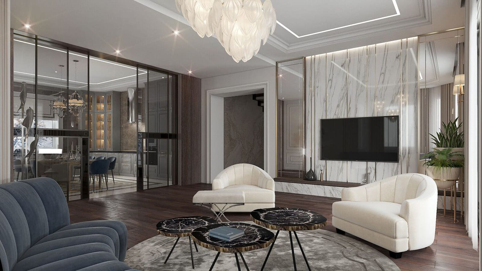 Гостиная и кухня / Пятигорск