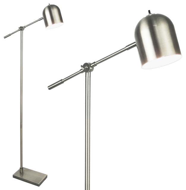 Light Accents Cantaliever Modern Floor Lamp 59 Tall Brushed Nickel Ni