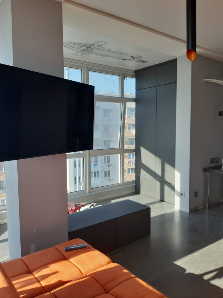 Стилизованный проект в стиле KTM (нержавеющая сталь, керамика, стекло)