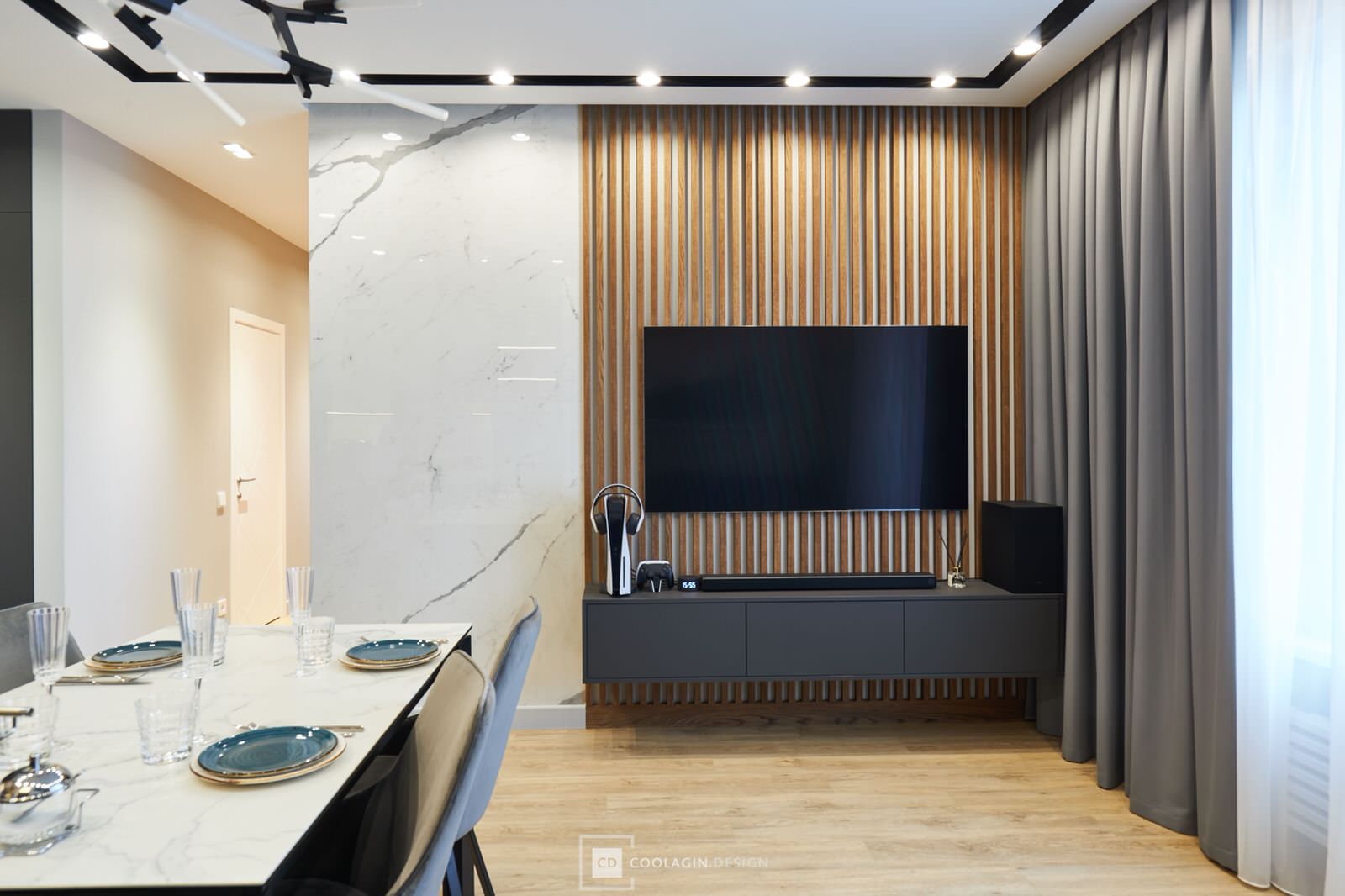 Двухкомнатная квартира с большим угловым окном