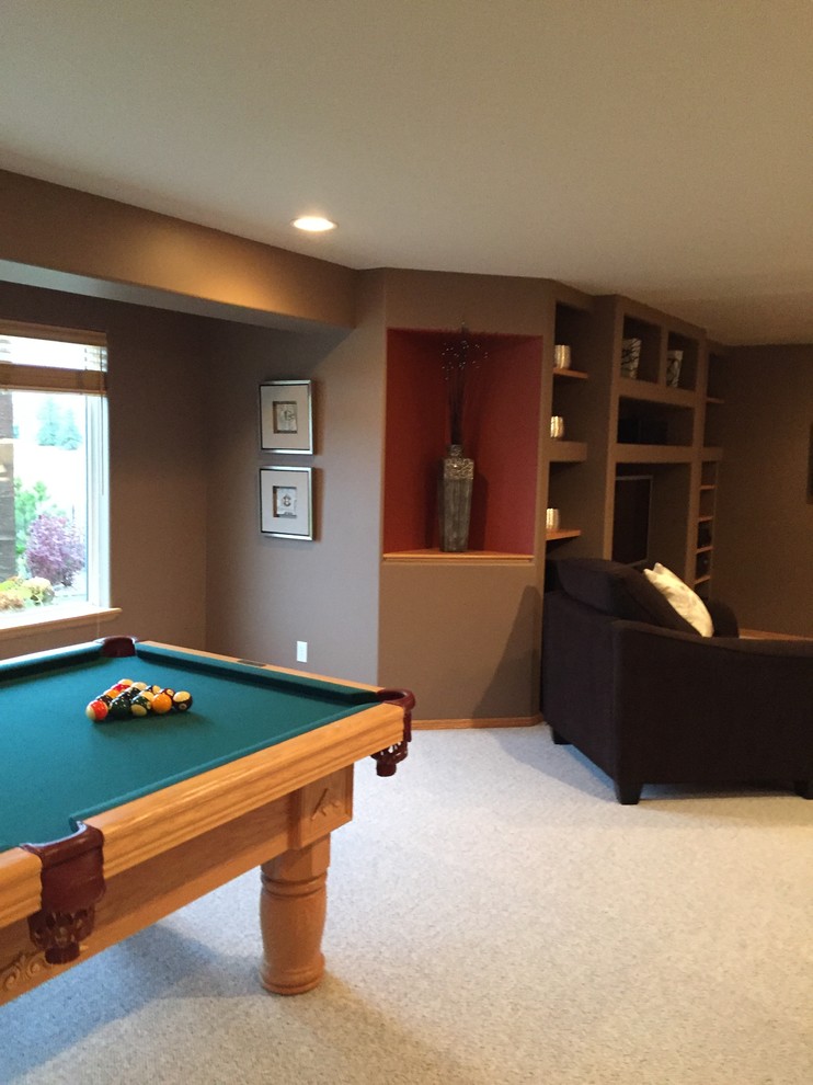 Basement - transitional basement idea