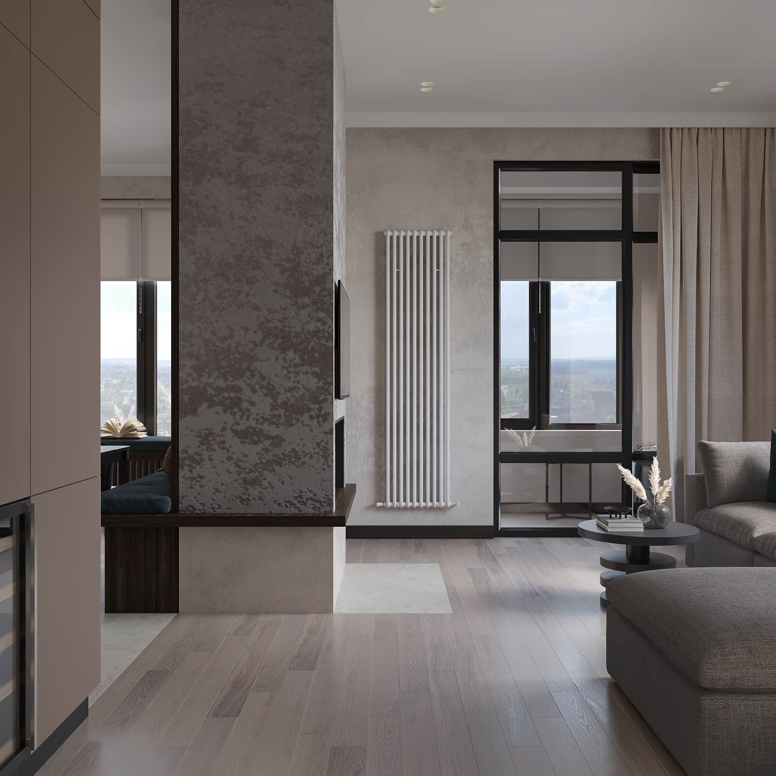 ЖК Серебряный Парк. Кухня-гостиная