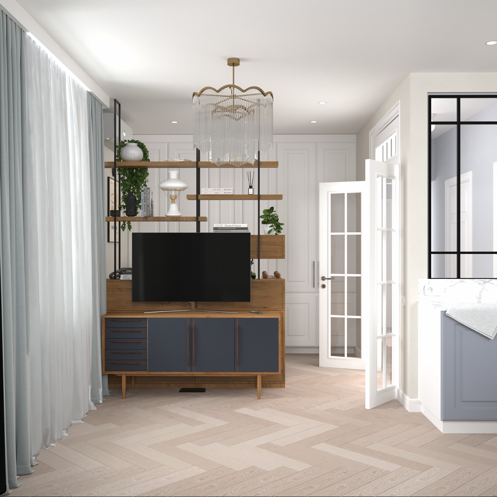 Светлая квартира в "сталинке"