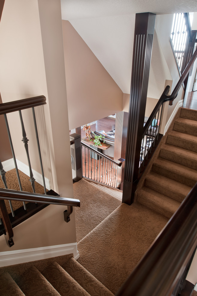 columns - Traditional - Staircase - Edmonton - by ...