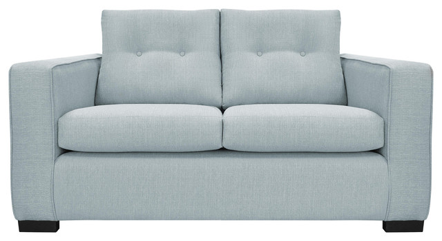 Aspen Modern Loveseat, Light Blue