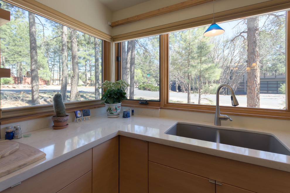 Mountain style kitchen photo in Phoenix