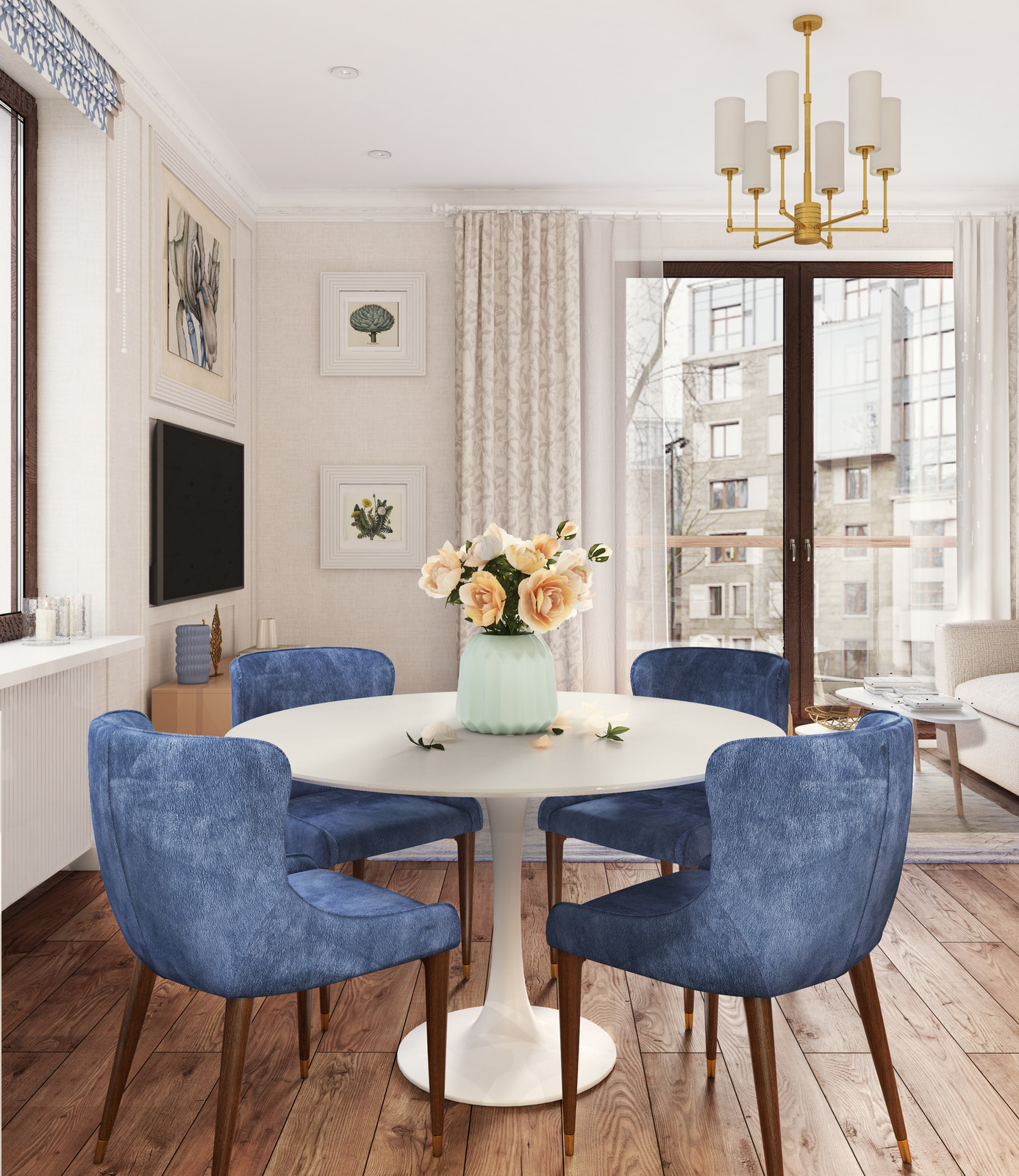 Уютная квартира в светлых тонах