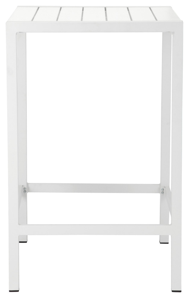 Betty 28" Bar Table White Contemporary Indoor Pub And Bistro Tables