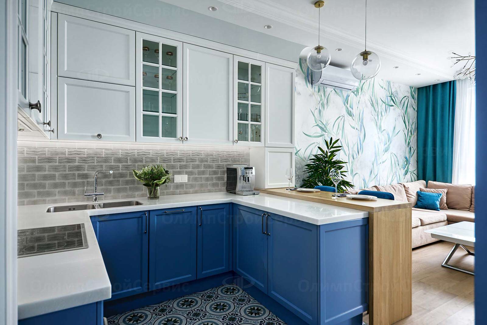 Дизайн и ремонт однокомнатной квартиры в стиле «Современная классика»