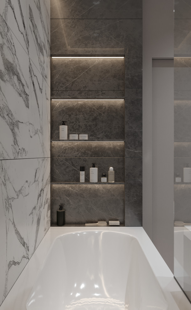 Мужской интерьер на 43кв.м ЖК "Фонвизина