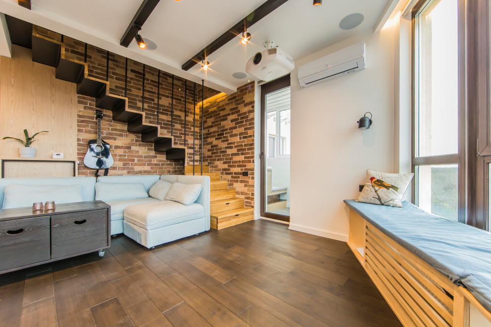 Консольная лестница для квартиры в стиле лофт