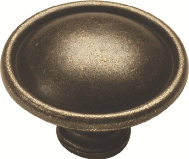 Belwith Hickory 15/8 " Gladstone Windover Antique Knob PA1219WOA Transitional