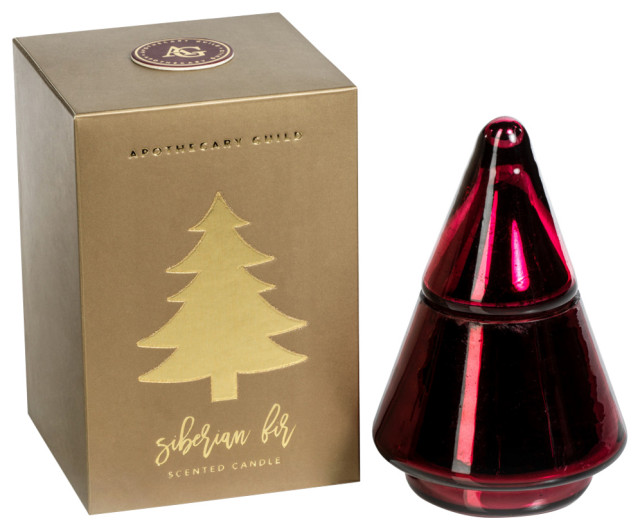 Siberian Fir Holiday Tree Gift Boxed Scented Candle Jar Candles by