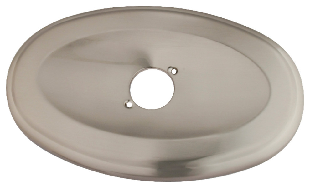 Kingston Brass Oval Shower Face Plate, Brushed Nickel Contemporary