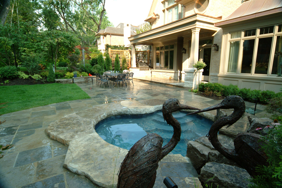 Inspiration for a traditional pool in Toronto.