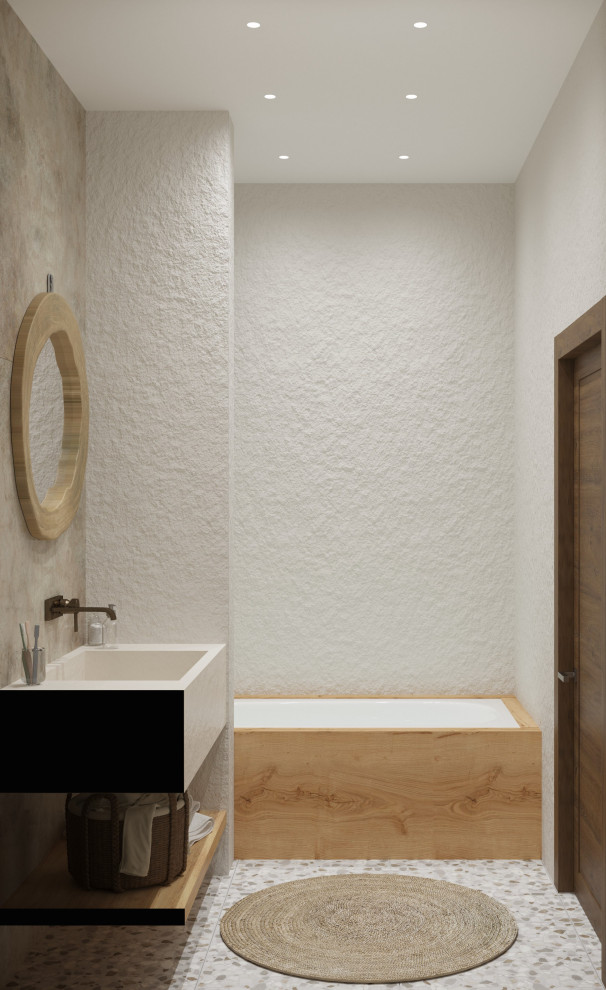 Проект квартиры в Москве, стиль ваби-саби