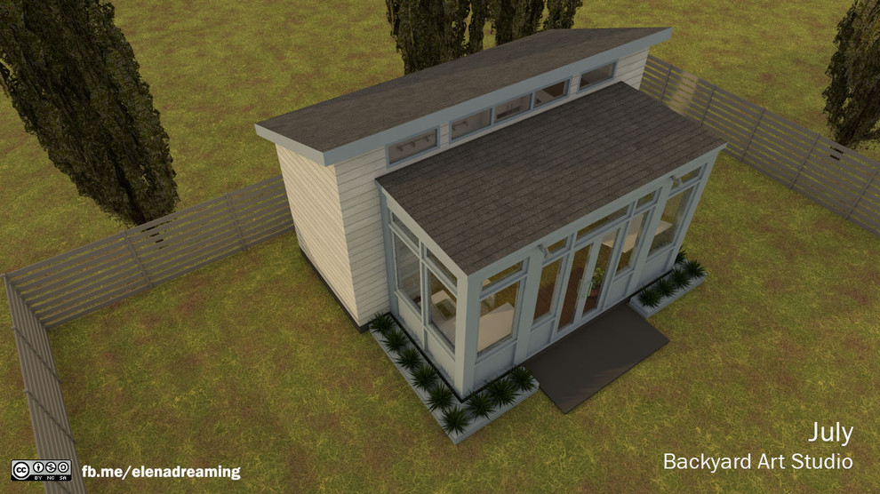 Backyard Art Studio July