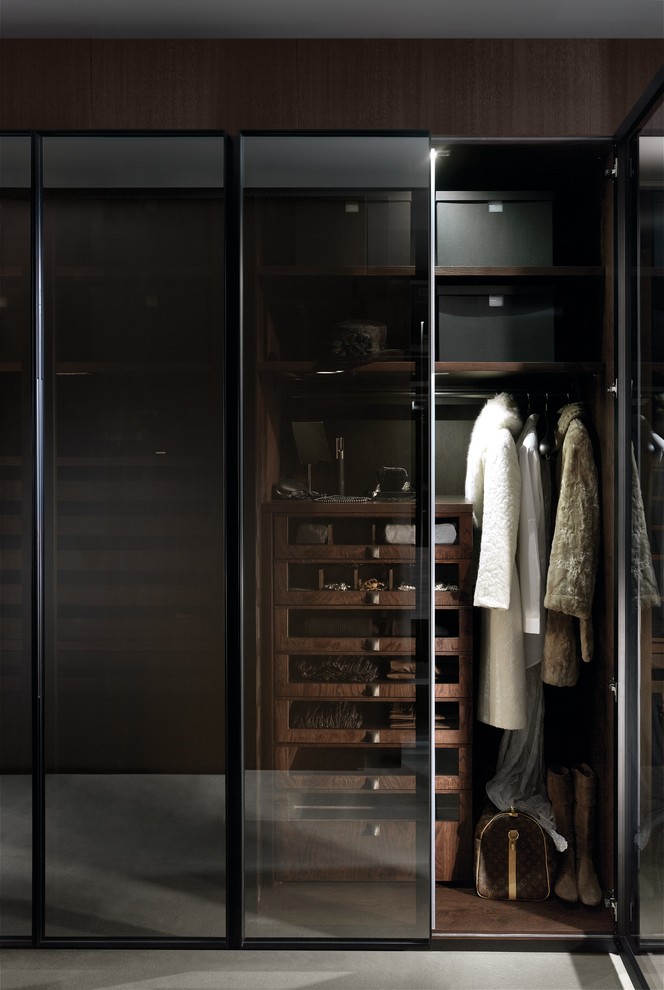 Transitional storage and wardrobe in London.