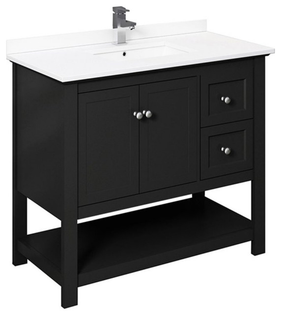 Fresca Manchester 42" Traditional Wood Bathroom with Top/Sink