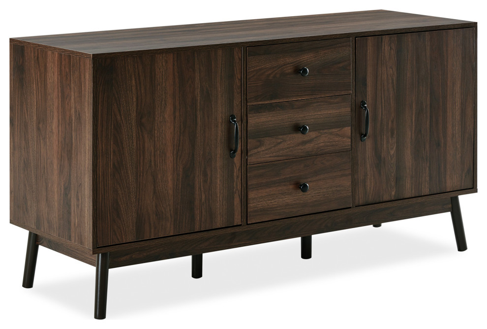Sideboard Buffet TV Stand Storage Entertainment Center Midcentury