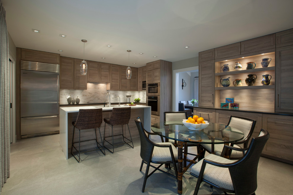 Example of a transitional kitchen design in Baltimore