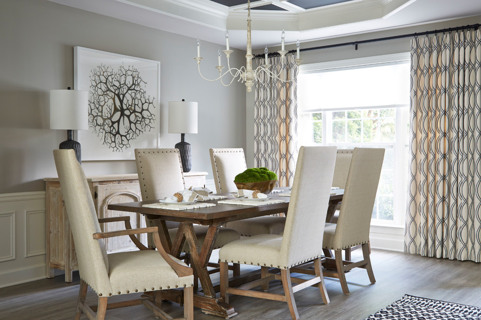 Design ideas for a large transitional dining room in Atlanta.