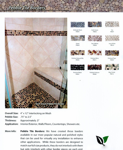 Pebble Tiles -- Natural Stone Pebble Tiles