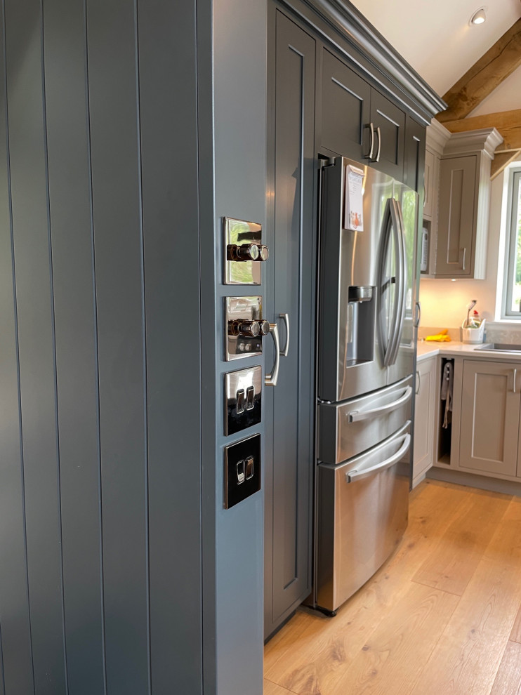Shaker beamed kitchen