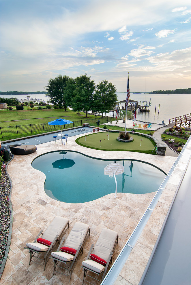 Lake Cabana - Beach Style - Pool - Charlotte - by Pippin Home Designs ...