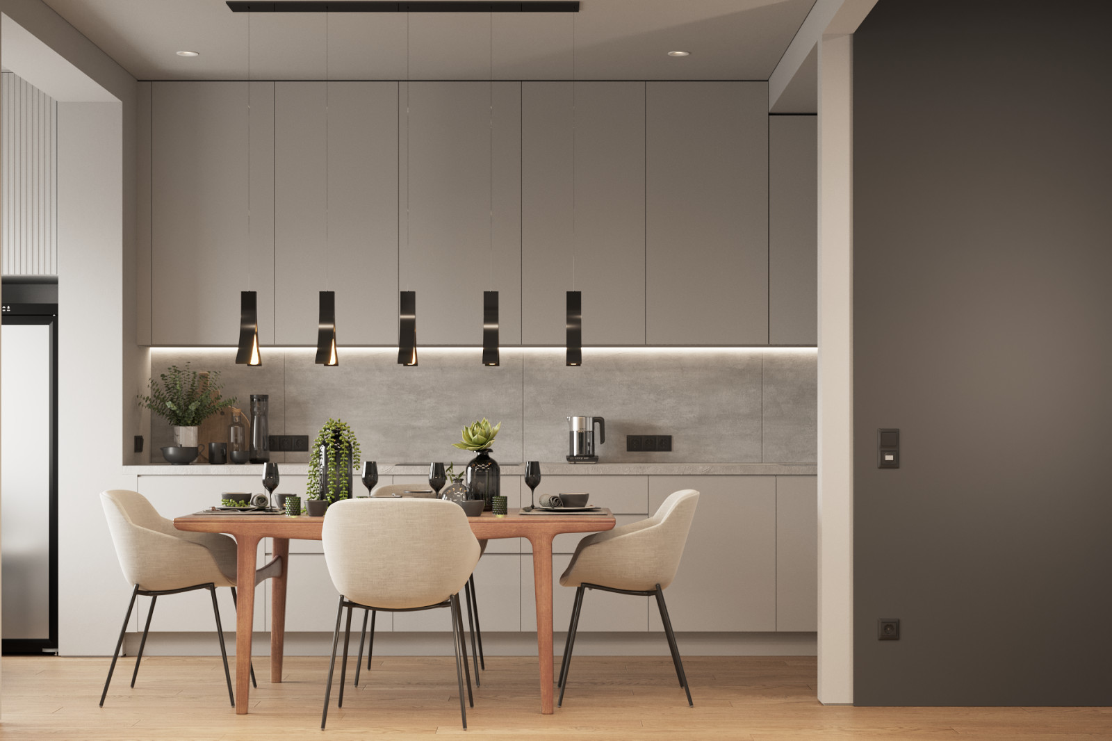 Проект интерьера квартиры "CREAM"