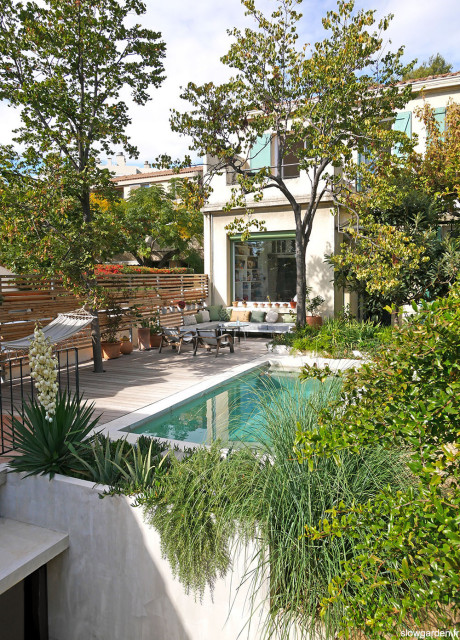 Une mini piscine sur mesure mediterraneo-terraza-y-balcon