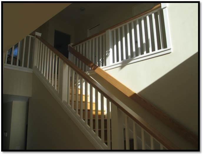 Stairs and stair railing