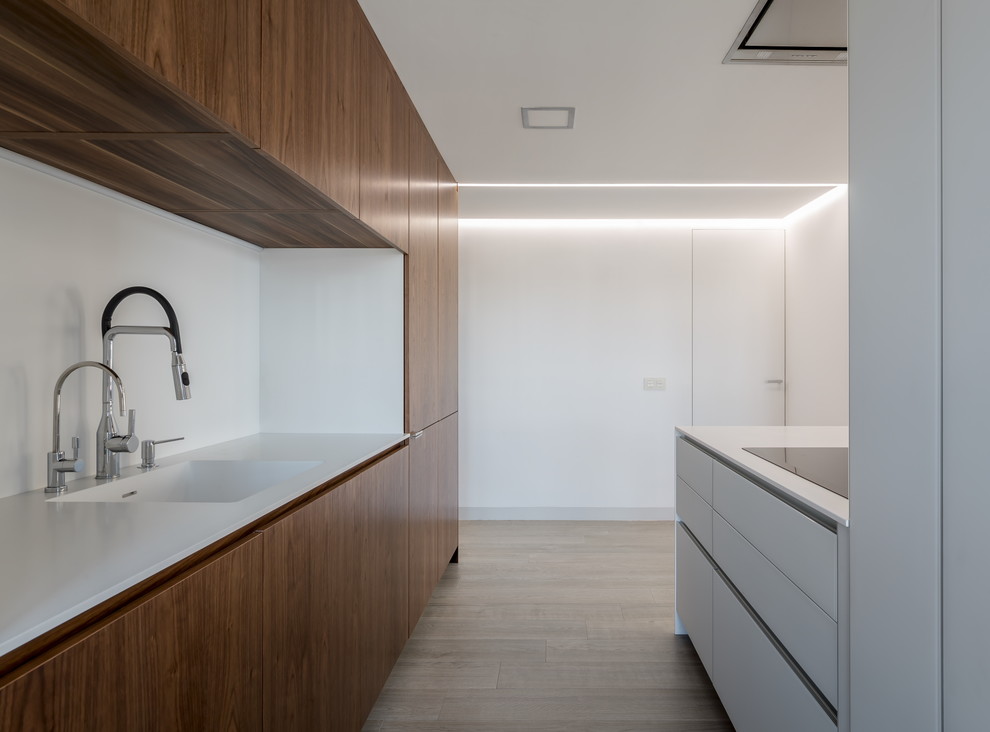 This is an example of a contemporary kitchen in Valencia.