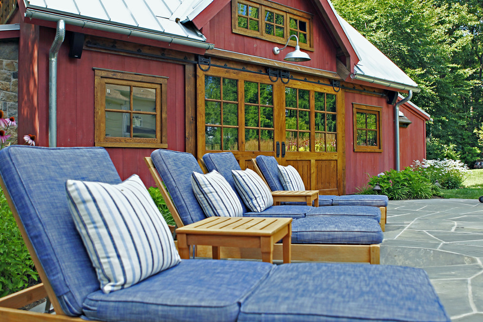 Post and Beam Pool House - Farmhouse - New York - by Edward Clark ...