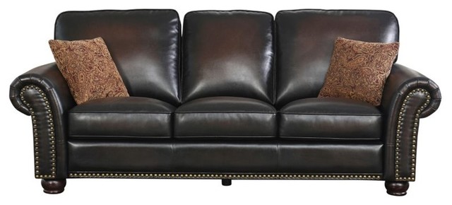Abbyson Living Braxton Bonded Leather Sofa Brown Sofas By Abbyson Living Braxton Bonded Leather Sofa Brown Sofas
