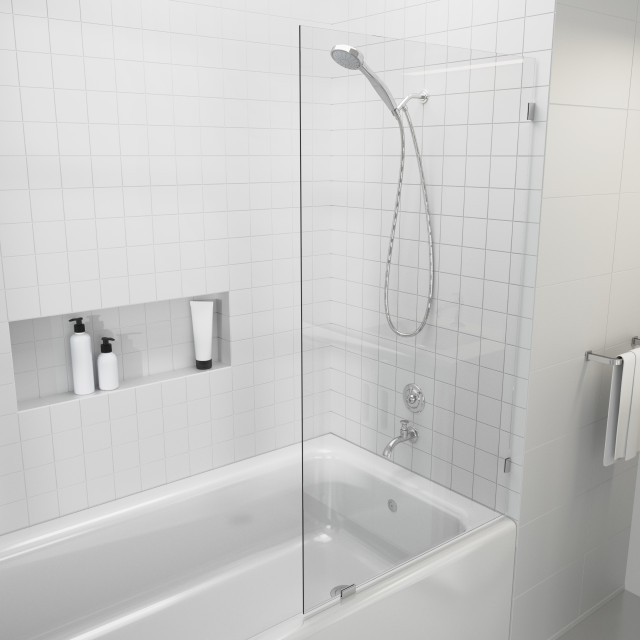 Frameless Shower Bath Fixed Panel, Mobile Home Bathtub Shower Doors