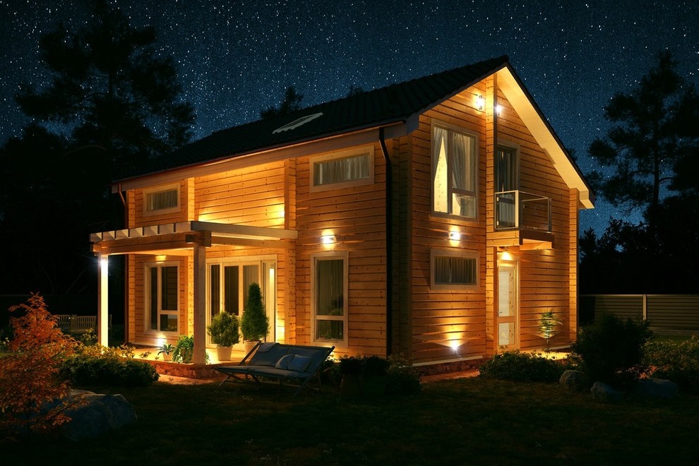 Деревянный дом из клееного бруса 185 кв.м. (СП-185 GOOD WOOD)